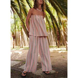 🆕 FREE PEOPLE Corfu Striped Set / Canyon Stripe